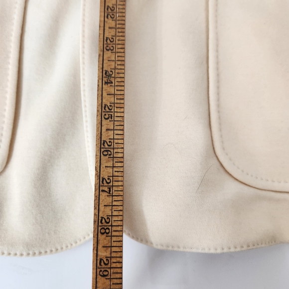 polo ralph lauren wool ivory 2 button blazer sz 14 womens classic career luxury - Picture 8 of 10